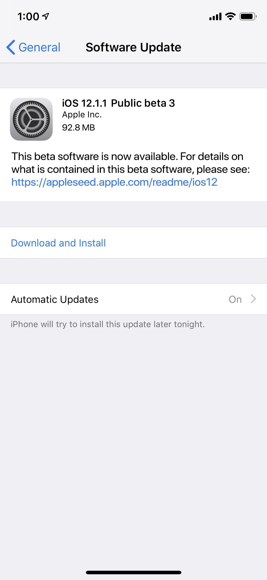 Ios 12.1.1 Beta 3 Download